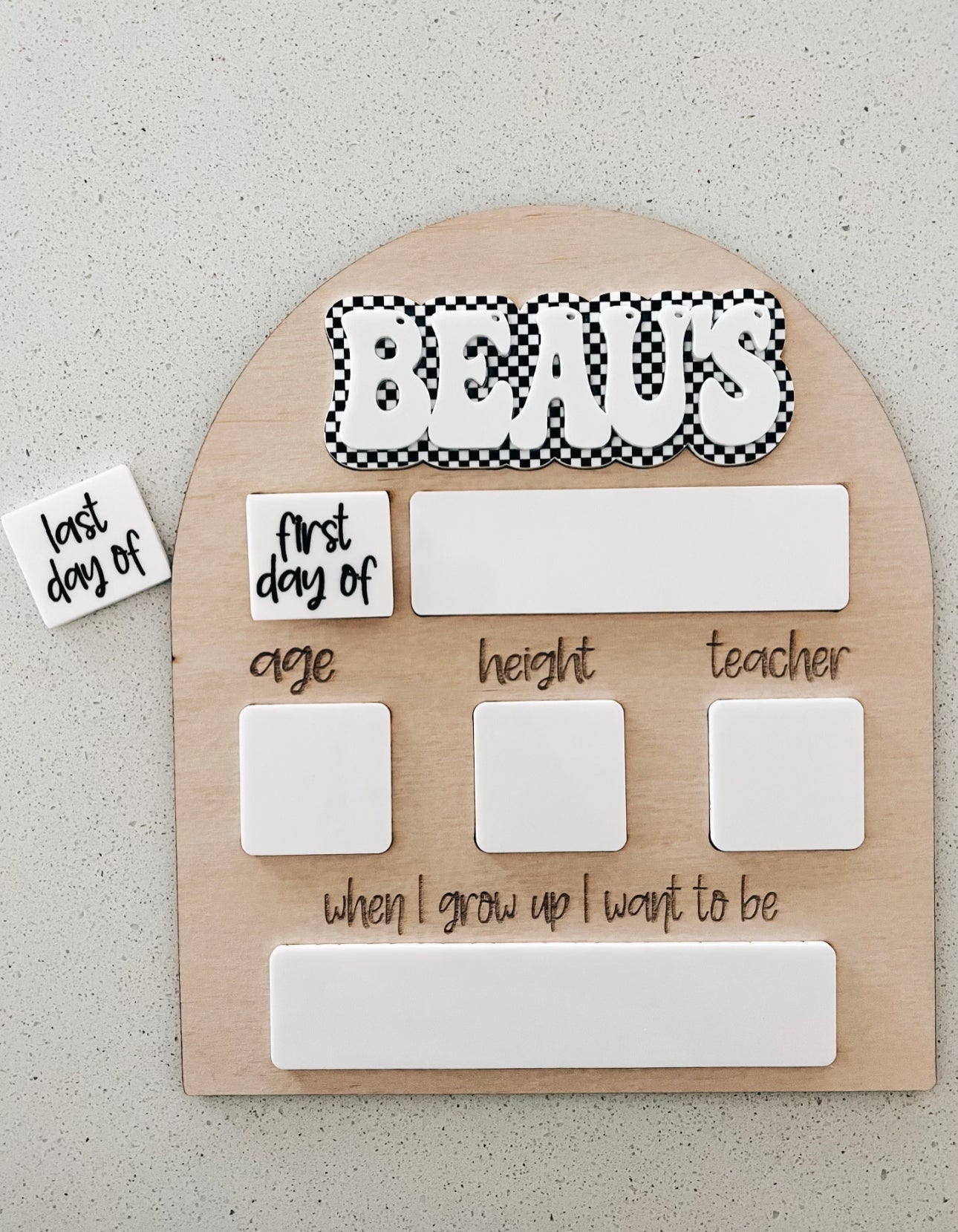 Personalized First Day/Last Day School Sign