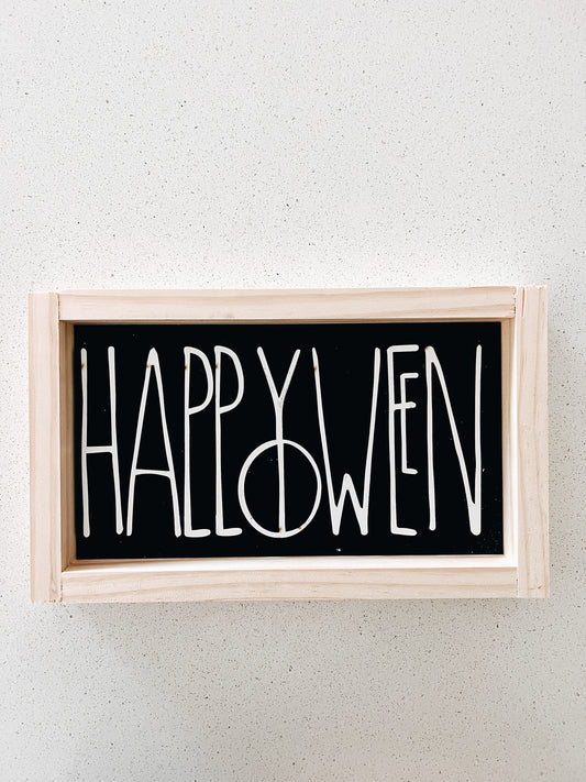 Laser Cut Happy Halloween Sign