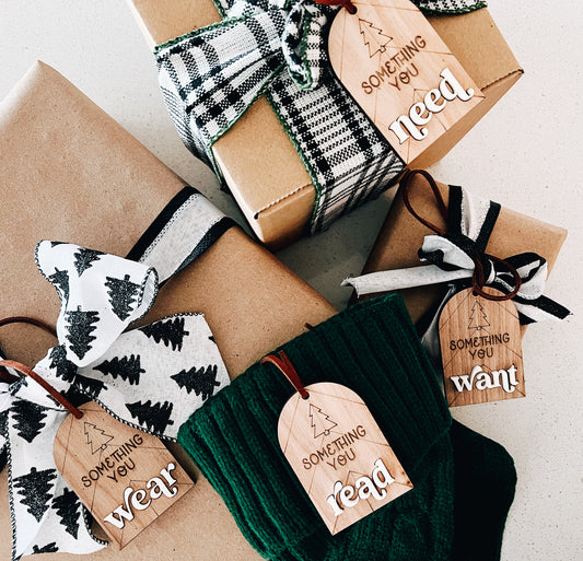 Something You Want, Need, Wear Read Gift Tags