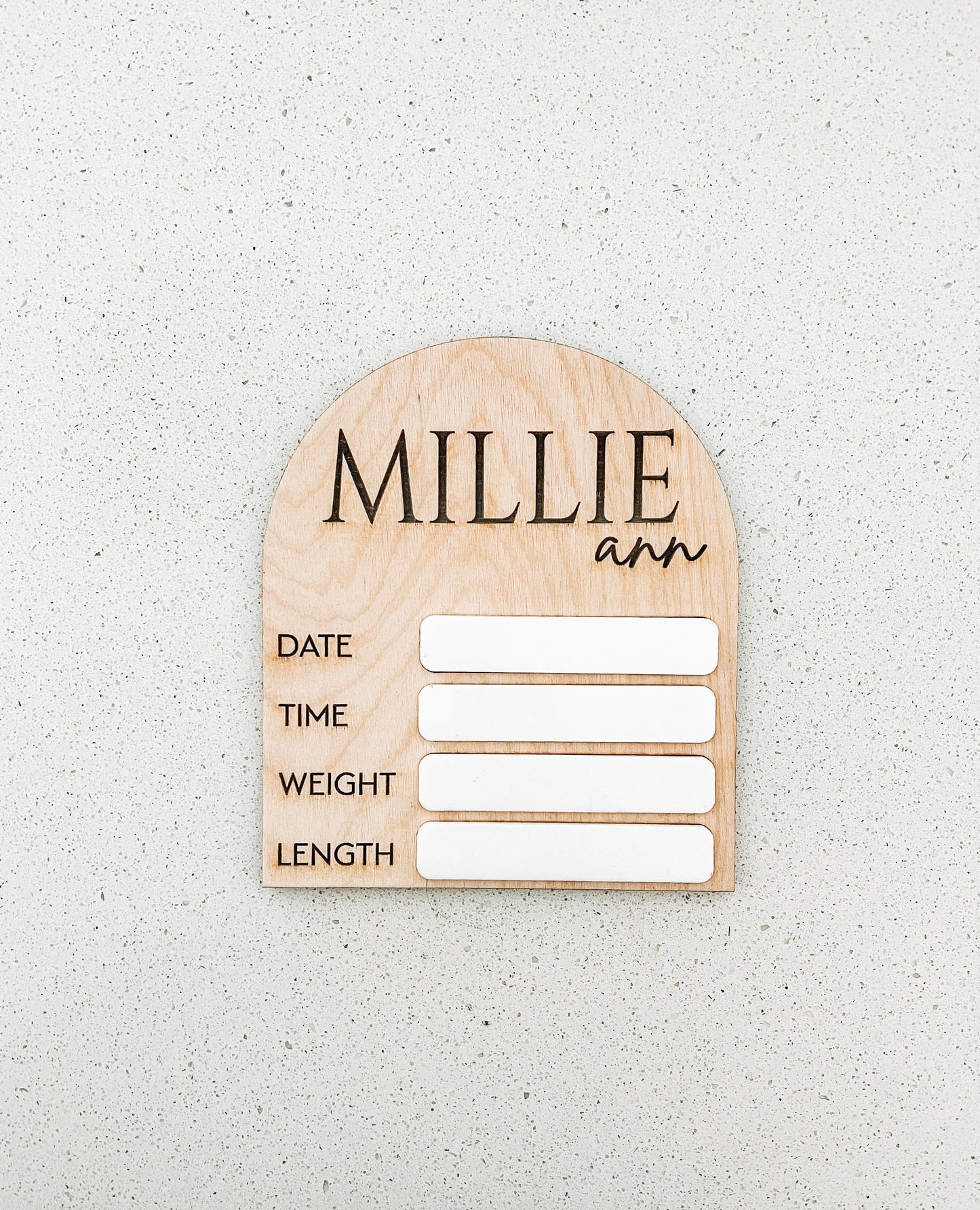 Personalized Birth Stat Sign