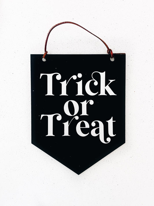 Trick Or Treat Halloween Sign