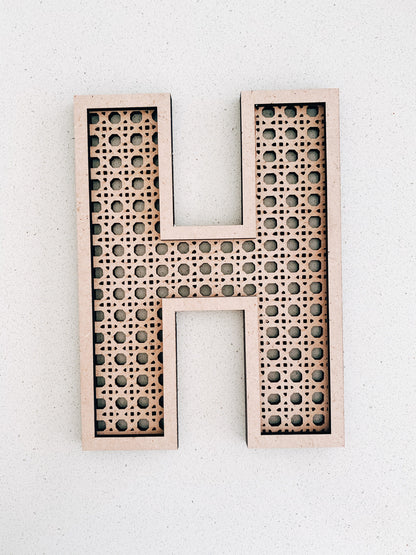 Cane/Rattan Letters